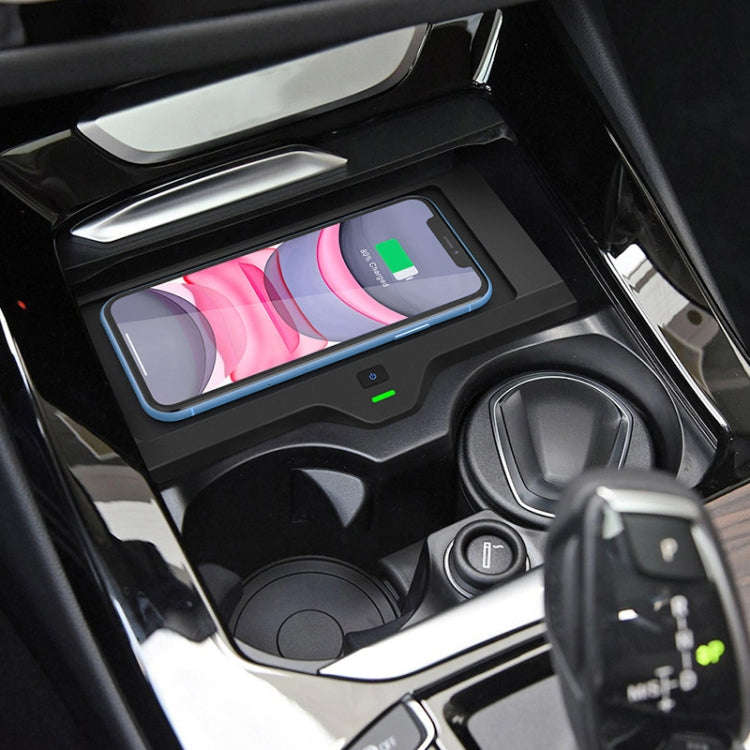 Car Qi Standard Wireless Charger 10W Quick Charging for 2018-2020 BMW X3 / X4, Left Driving