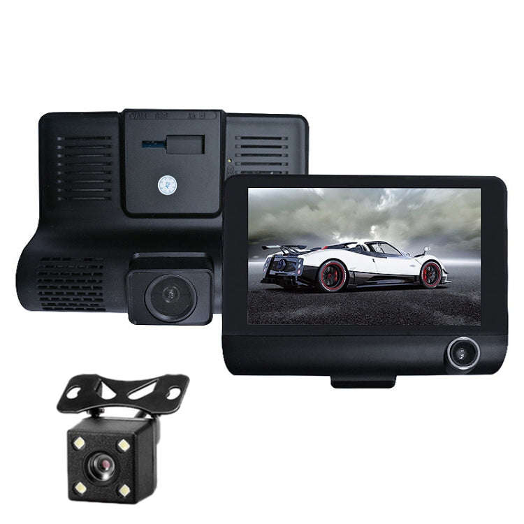 3 in 1 4 inch 170 Degree Wide Angle Night Vision HD 1080P Video Car DVR, Support Motion Detection...