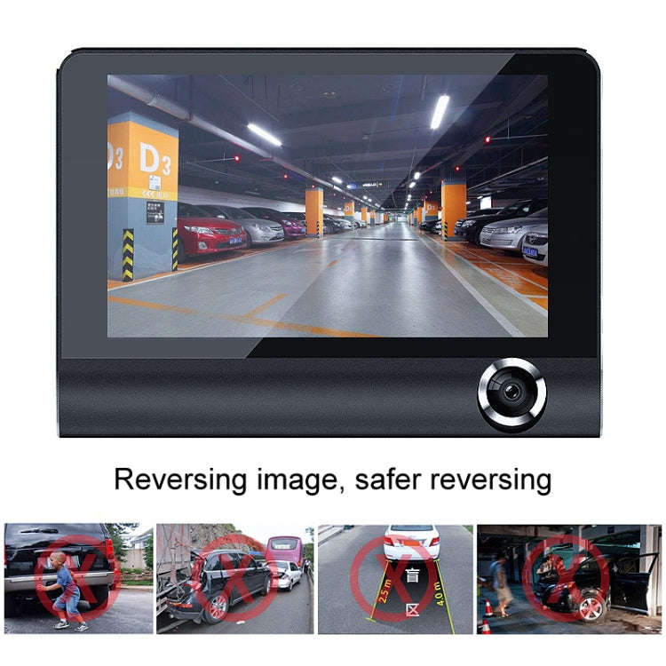 3 in 1 4 inch 170 Degree Wide Angle Night Vision HD 1080P Video Car DVR, Support Motion Detection...