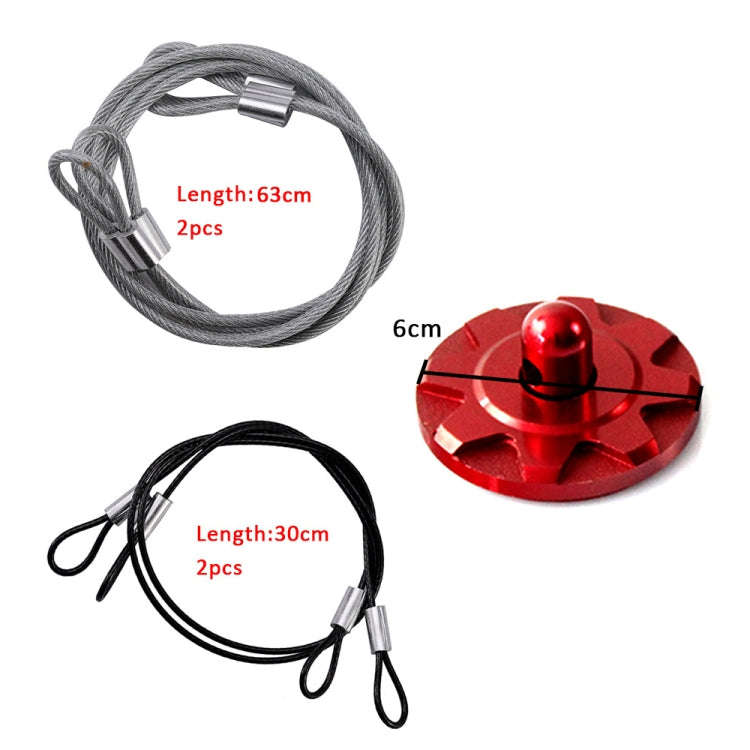 XH-6049 Car Universal Modified Racing Punch-free Aluminum Engine Hood Lock Cover(Red)
