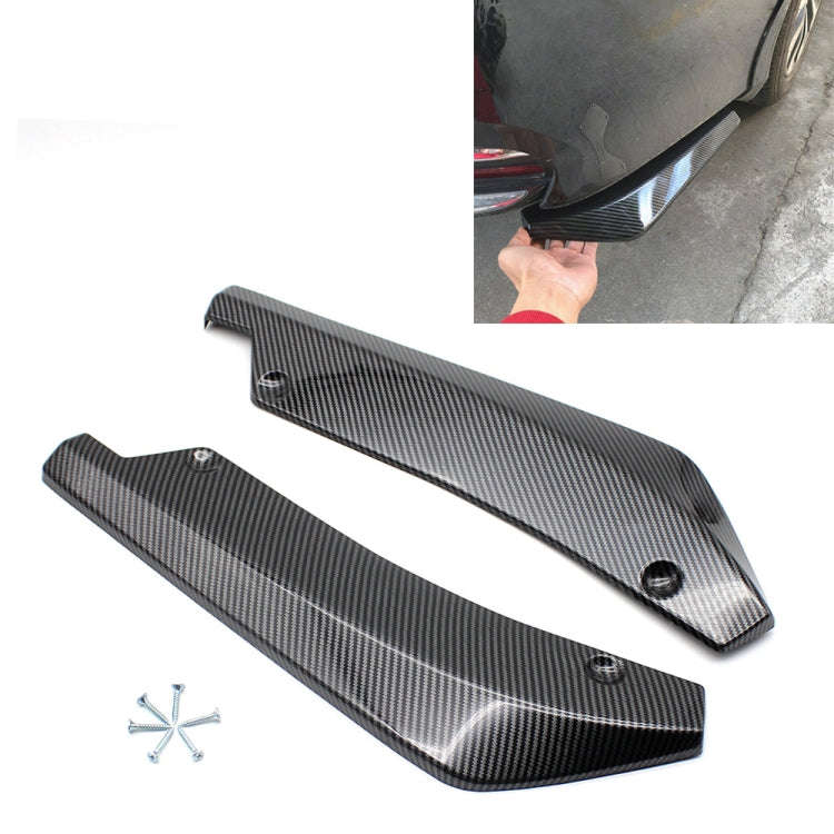 XH-6134 Carbon Texture Car Universal Modified Rear Spoiler Anti-collision Protector Bar Strip Gua...