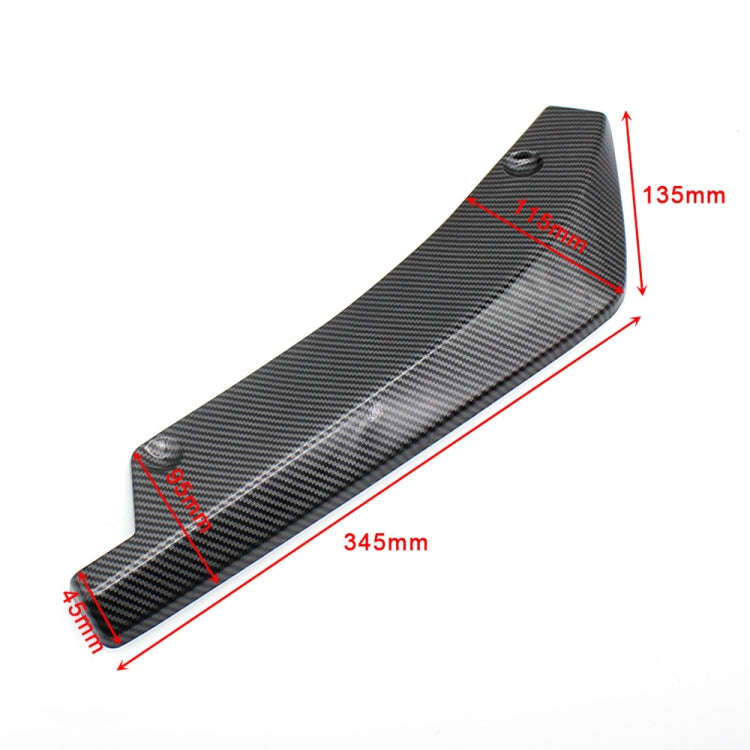 XH-6134 Carbon Texture Car Universal Modified Rear Spoiler Anti-collision Protector Bar Strip Gua...