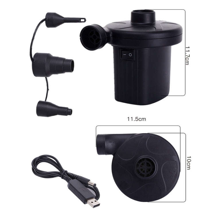 Car Portable Multifunctional Air Pump Tire Inflator Electric / USB Inflatable Pump