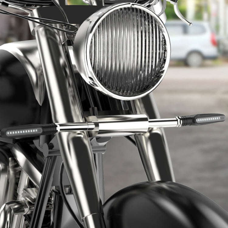 2 PCS D12V / 1W Motorcycle LED Waterproof Side Lights Turn Signal Light(Red Light)