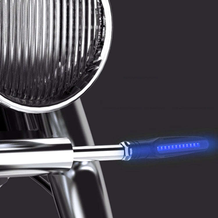 2 PCS D12V / 1W Motorcycle LED Waterproof Dynamic Blinker Side Lights Flowing Water Turn Signal L...