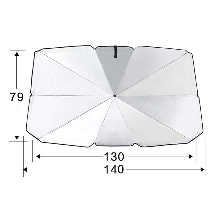 Car Retractable Sunshade Sunscreen Heat Insulation Front Windshield Sunshade, Large Size