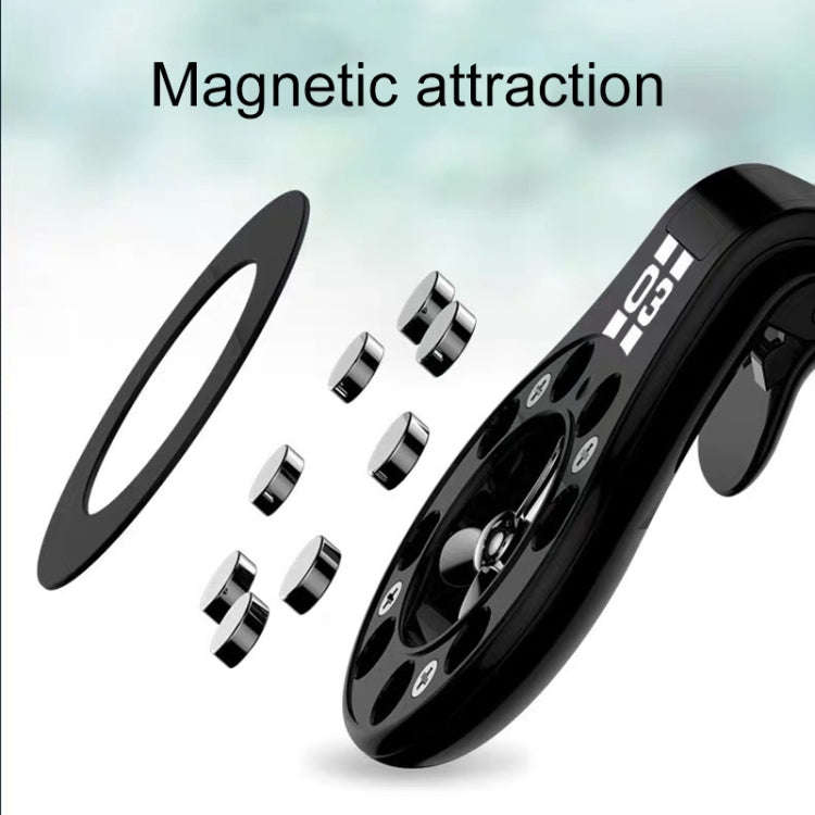 Car Air Outlet Strong Magnetic Suction Sticky Bracket with Aromatherapy (Black)