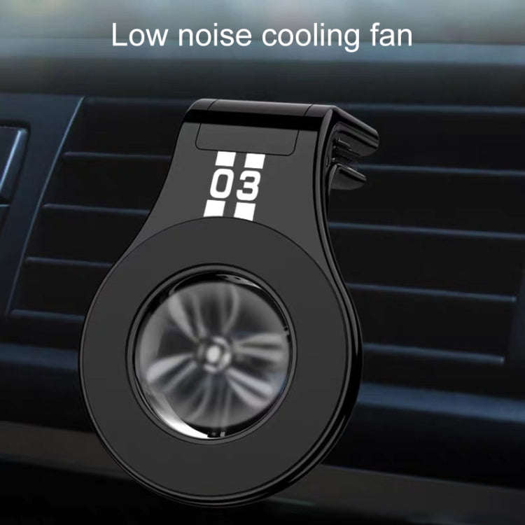 Car Air Outlet Strong Magnetic Suction Sticky Bracket with Aromatherapy (Black)
