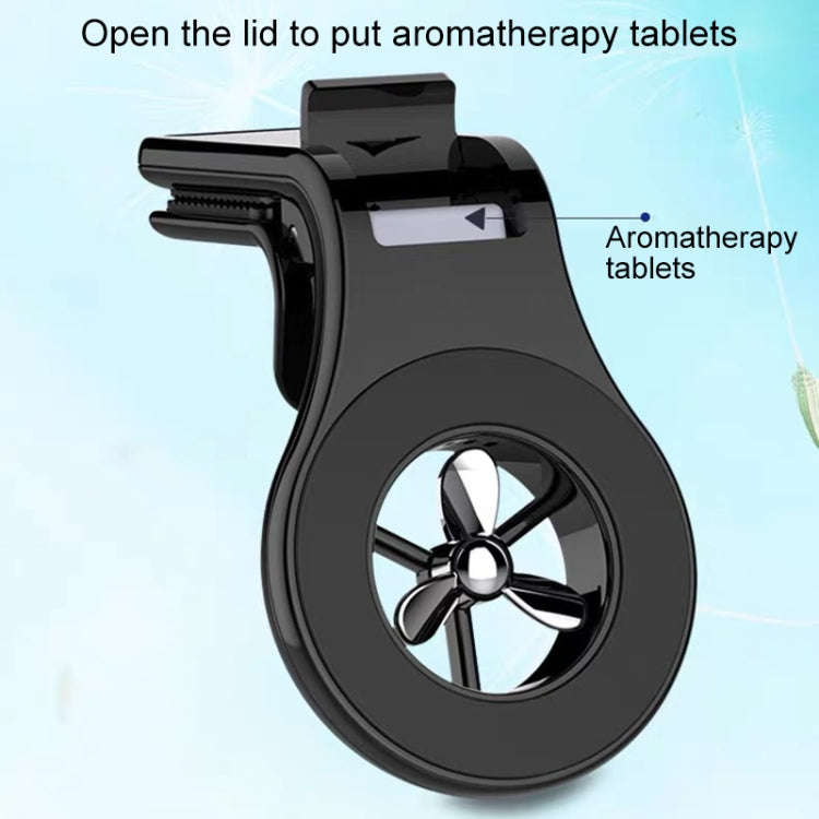 Car Air Outlet Strong Magnetic Suction Sticky Bracket with Aromatherapy (Black)