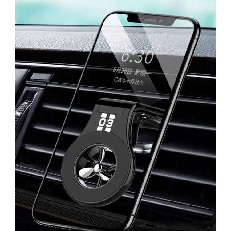 Car Air Outlet Strong Magnetic Suction Sticky Bracket with Aromatherapy (Black)