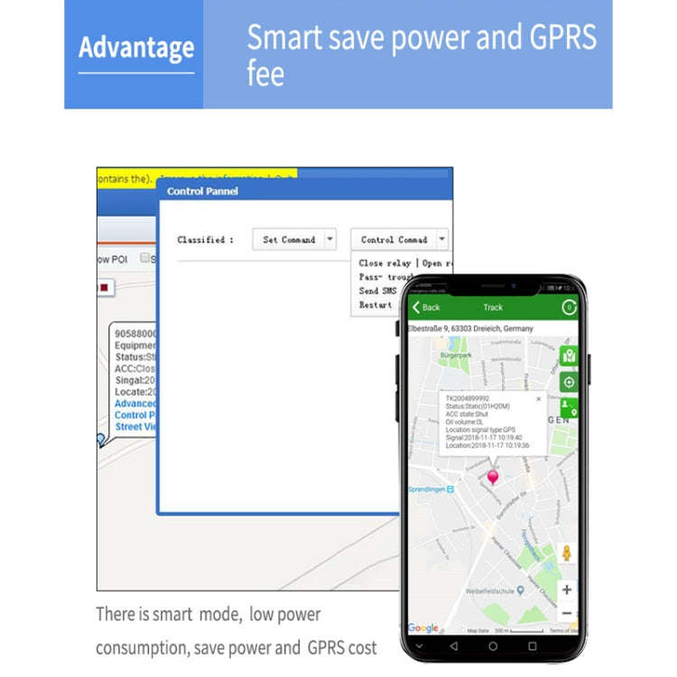 TK300 4G GPS / GPRS / GSM Realtime Car Truck Vehicle Tracking GPS Tracker with Battery and Relay