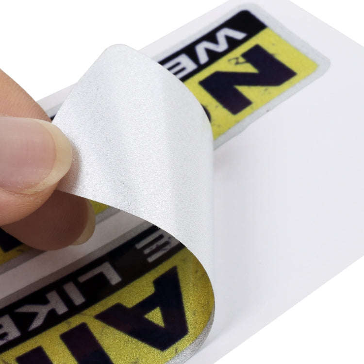 10 PCS Car NO AIRBAGS Words Random Decorative Sticker