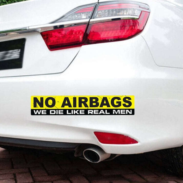 10 PCS Car NO AIRBAGS Words Random Decorative Sticker