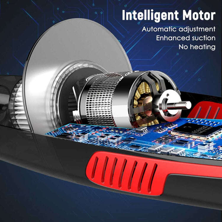 Car Wired Portable 120W Handheld Powerful Vacuum Cleaner with LED Light Cable Length: 5m(Black)
