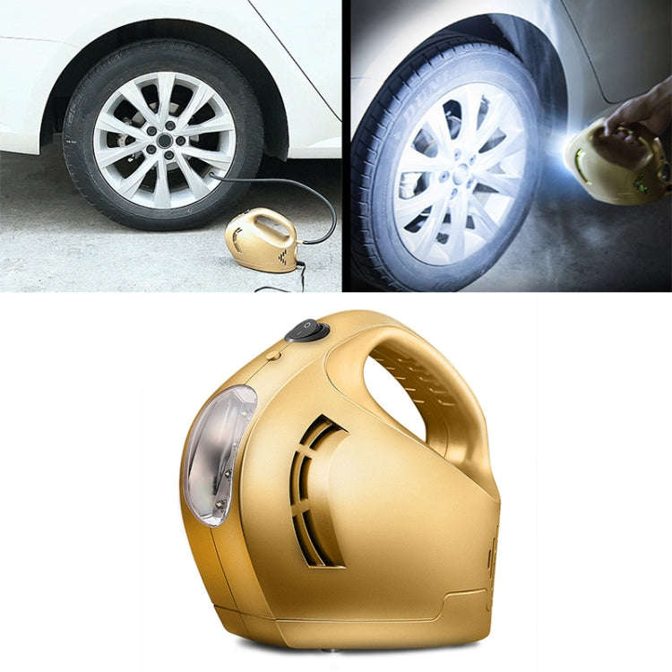 DC 12V 100W Four In One Portable  Car Tire Pump Inflatable Pump(Gold)