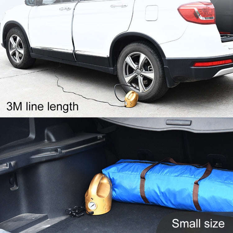 DC 12V 100W Four In One Portable  Car Tire Pump Inflatable Pump(White)