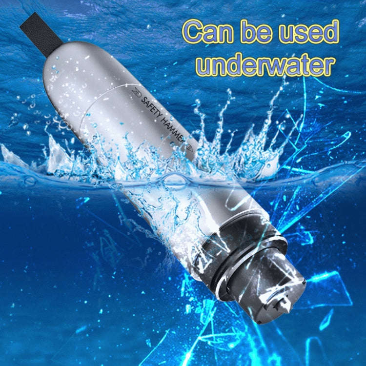 2 in 1 Car Multifunctional Safety Rescue Hammer Life Saving Escape Emergency Hammer Seat Belt Cut...