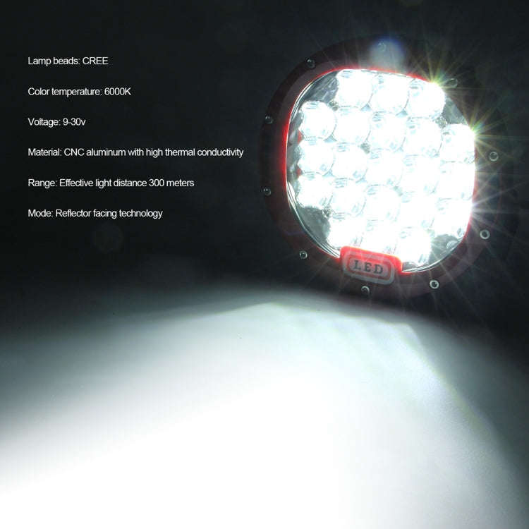 20W 7 inch Car Round Spotlight Work Light