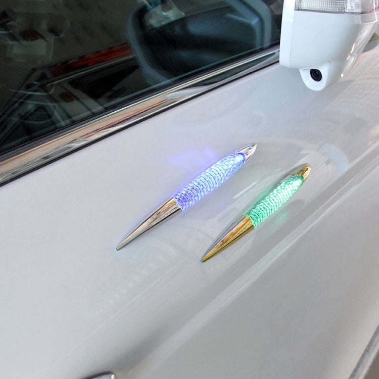 Car Solar Shark Gill Warning Lights Car Door Anti-collision Rear-end Collision LED Dlashing Lamp,...