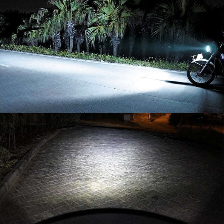 H4 DC9-18V / 4.7W (H)2.2W(L) / 6000K / 500LM Motorcycle LED Headlight with COB Lamp Beads