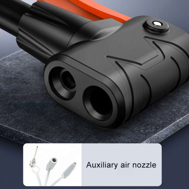 55B-01 Car / Motorcycle / Bicycle Portable High Pressure Double Pipe Inflatable Cylinder Pedal Ai...