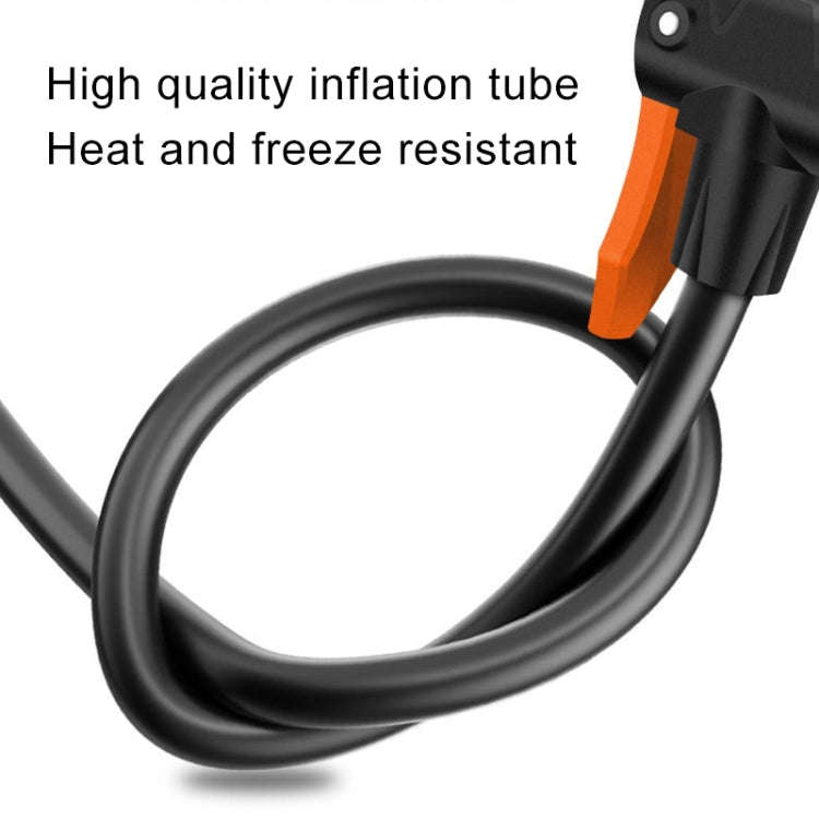 55B-01 Car / Motorcycle / Bicycle Portable High Pressure Double Pipe Inflatable Cylinder Pedal Ai...