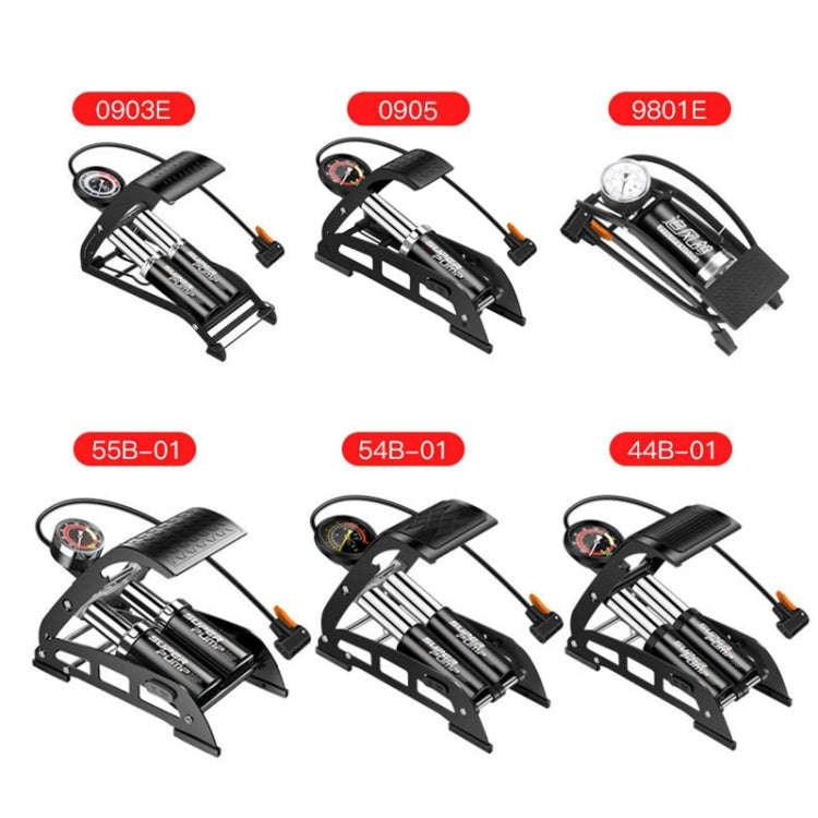 55B-01 Car / Motorcycle / Bicycle Portable High Pressure Double Pipe Inflatable Cylinder Pedal Ai...