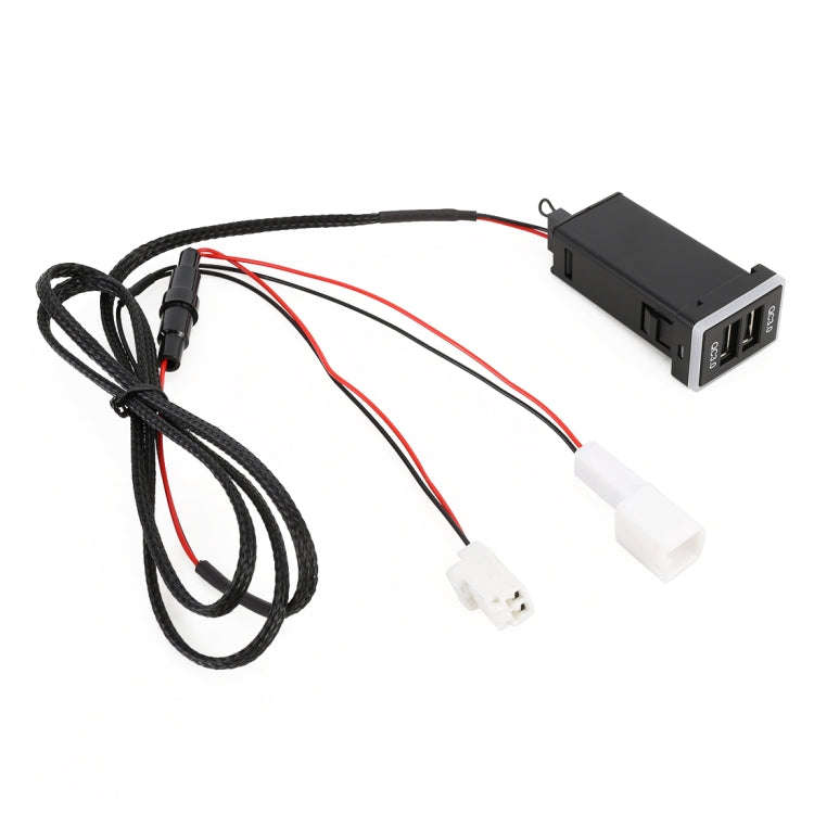 Car QC3.0 Fast Charge USB Interface Modification Charger for Toyota, Cigarette Lighter to Take Po...