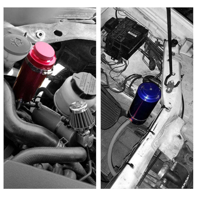 Car Universal Modified Aluminum Alloy Cooling Water Tank Bottle Can, Capacity: 800ML (Blue)