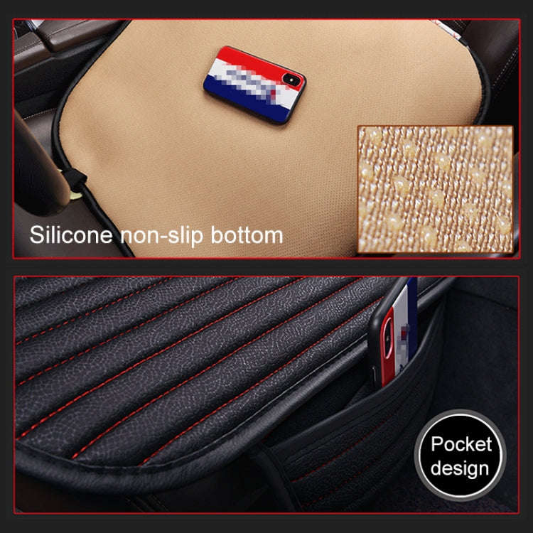 3 in 1 Car Seat Cushion Free Binding Half Inclusive Seat Mat Set (Blue)