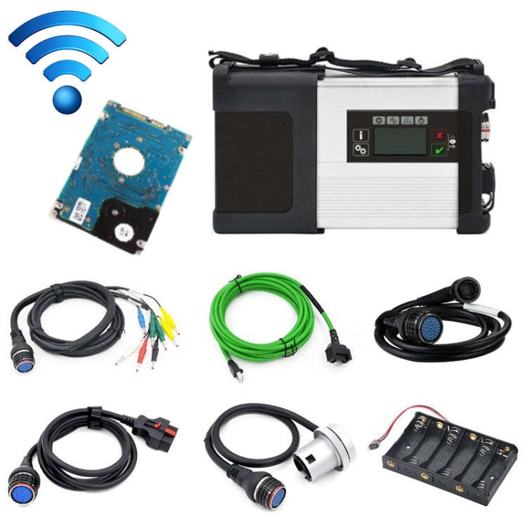 12V MB SD Connect Compact C5 Multiplexer Star Diagnosis Support Wireless Diagnose with HDD