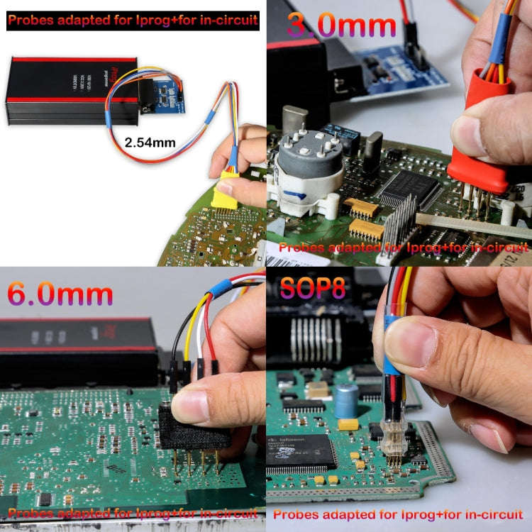 9 in 1 Probes Adapters for Iprog+ and Xprog-m for In-circuit
