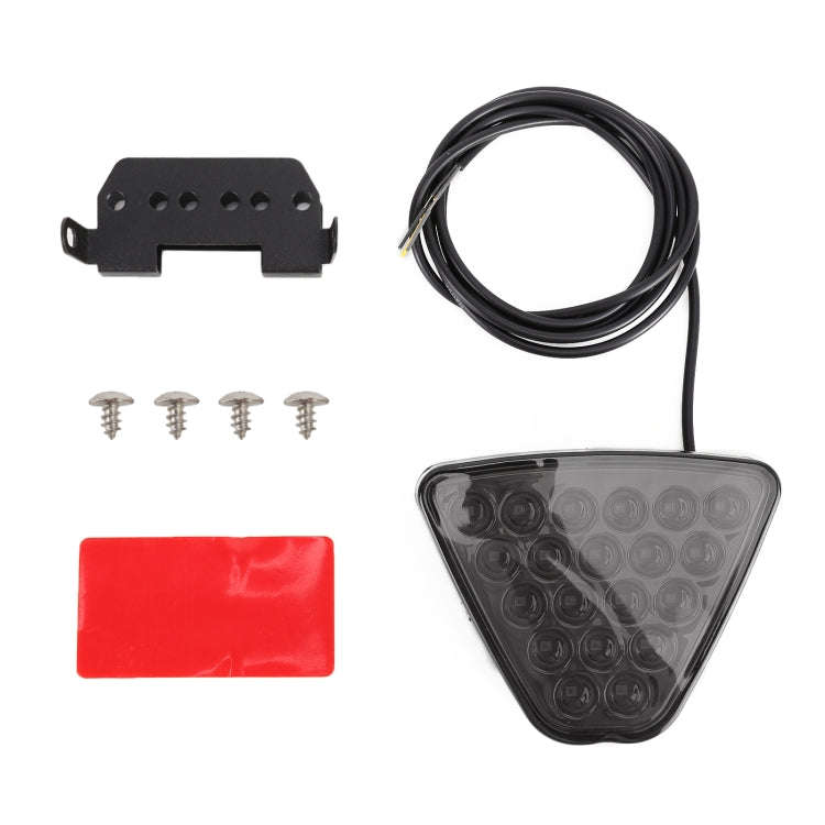 DC12V 1W Car Triangle Highlight Brake Lights Reversing Light with 20LEDs SMD-3528 (Black)