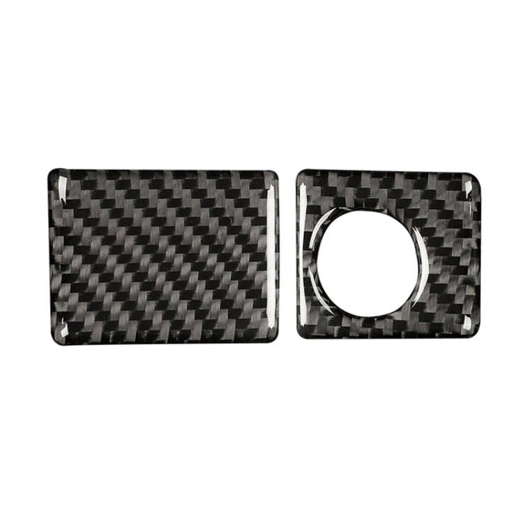 Car Carbon Fiber Storage Box Switch Decorative Sticker for Lexus IS250 2013-, Left Drive