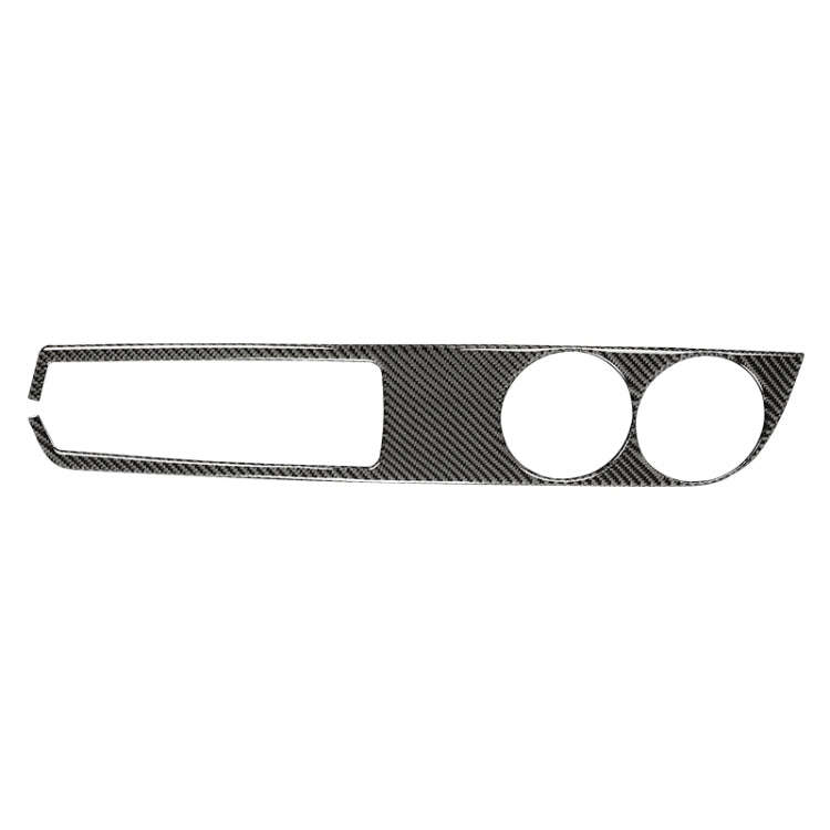 Car Carbon Fiber Water Cup Holder Panel Decorative Sticker for Lexus IS250 2013-, Left Drive