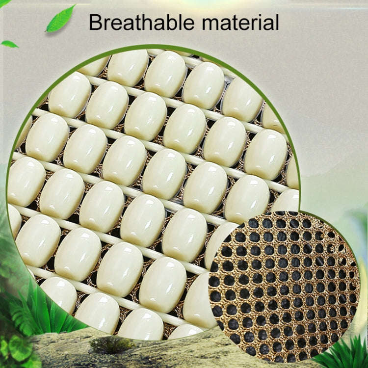 Car Seat Covers Summer Cool Imitation Wooden Beads Ventilation Breathable Seat Cushion(Beige)