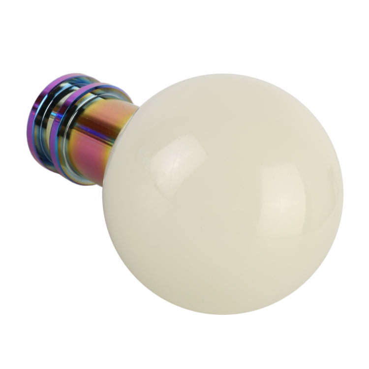 Universal Car Ball Shape Gear Head Gear Shift Knob (Beige)