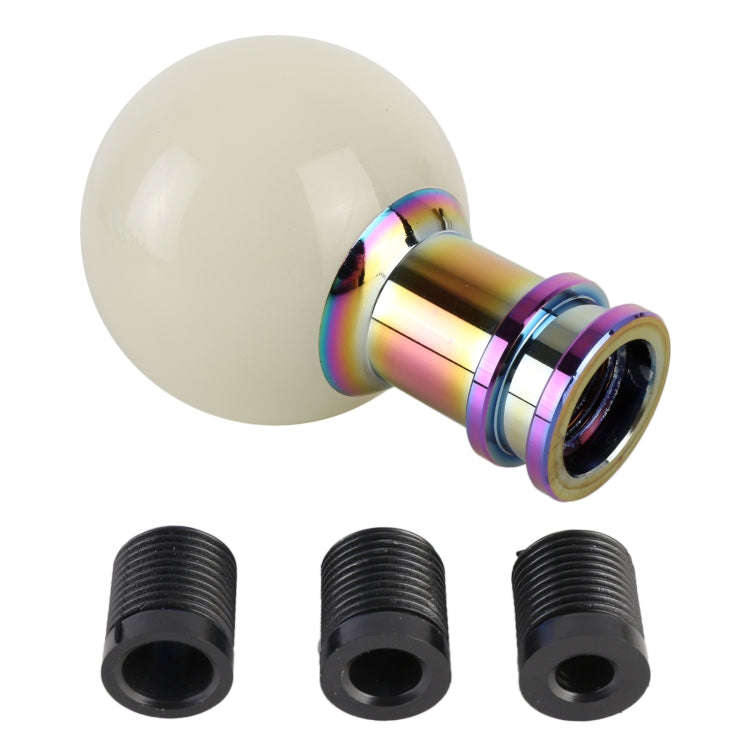 Universal Car Ball Shape Gear Head Gear Shift Knob (Beige)