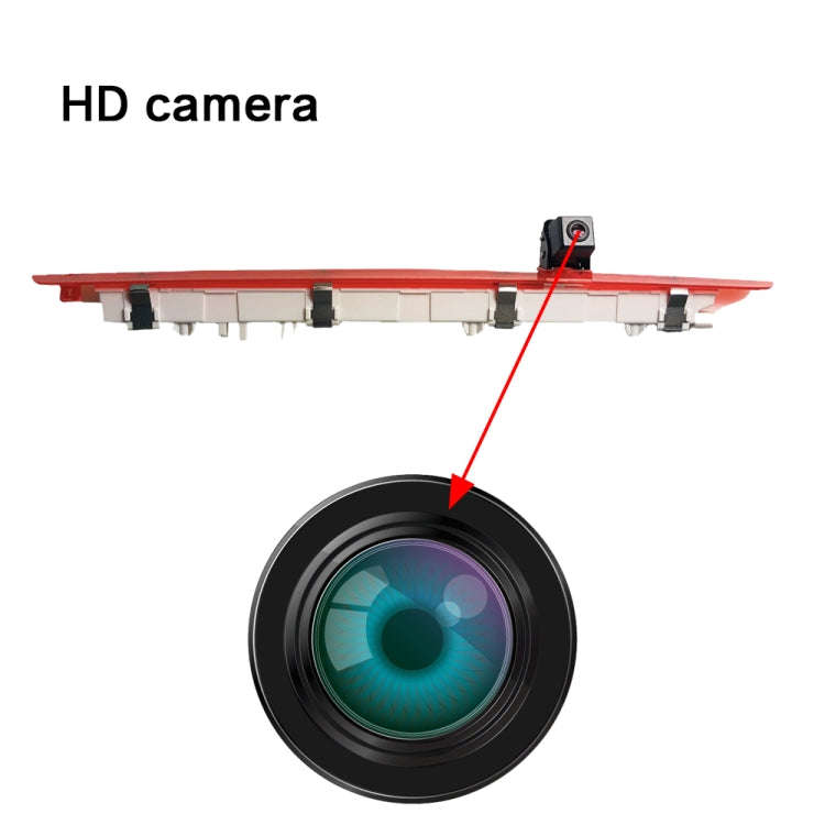 PZ468 Car Waterproof 170 Degree Brake Light View Camera + 7 inch Rearview Monitor for Mercedes-Be...
