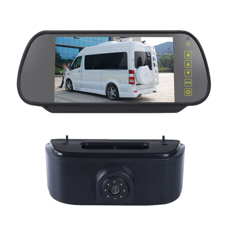 PZ469 Car Waterproof 170 Degree Brake Light View Camera + 7 inch Rearview Monitor for Nissan N200...