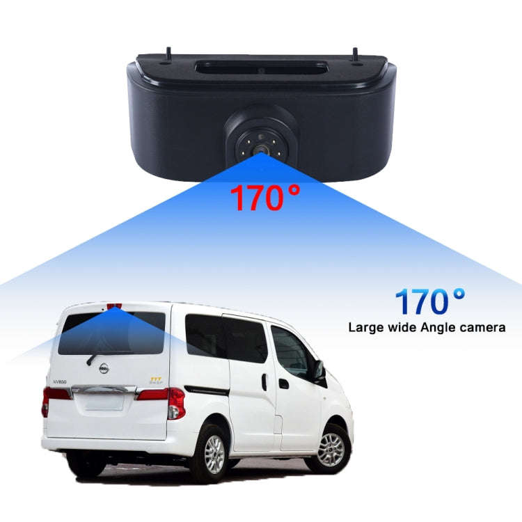 PZ469 Car Waterproof 170 Degree Brake Light View Camera + 7 inch Rearview Monitor for Nissan N200...