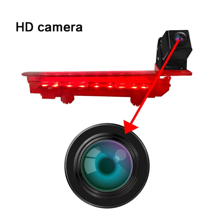 PZ470 Car Waterproof 170 Degree Brake Light View Camera + 7 inch Rearview Monitor for Volkswagen ...