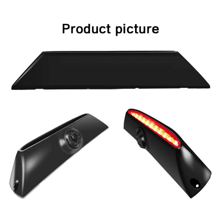 PZ474 Car Waterproof 170 Degree Brake Light View Camera + 7 inch Rearview Monitor for Iveco Daily...