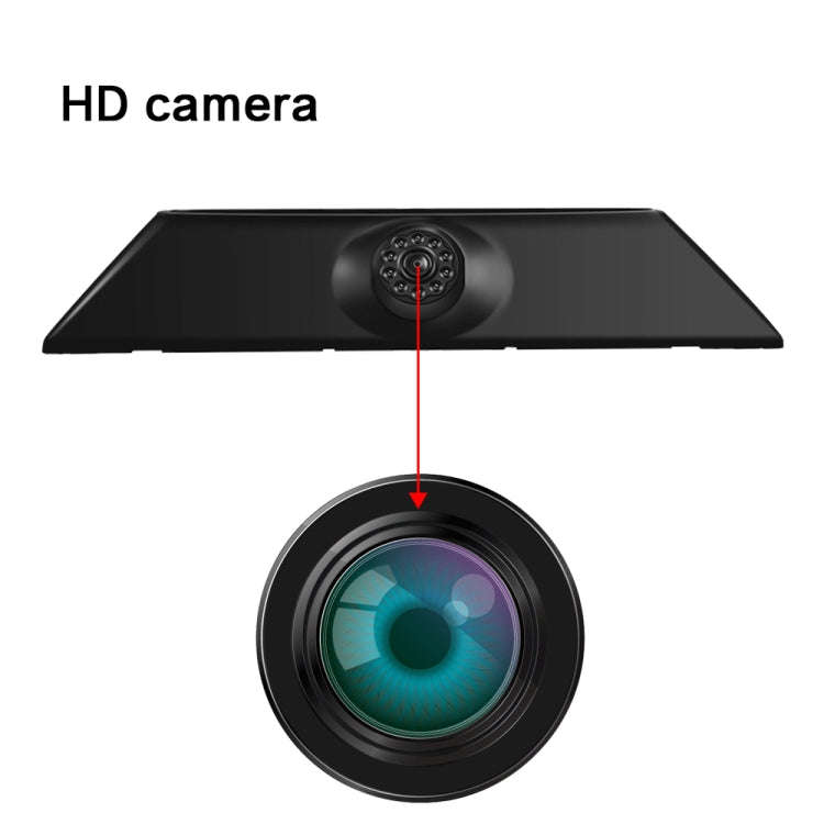 PZ474 Car Waterproof 170 Degree Brake Light View Camera + 7 inch Rearview Monitor for Iveco Daily...