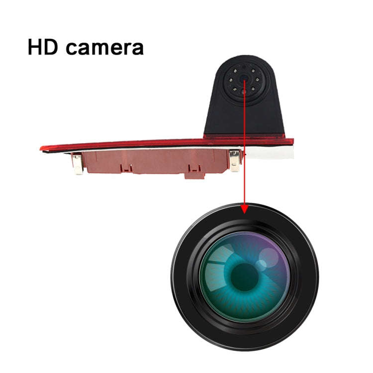 PZ477 Car Waterproof 170 Degree Brake Light View Camera for Ford Transit Custom