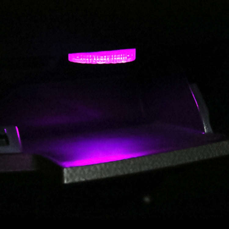 Universal Car Wireless LED Atmosphere Lights Emergency Foot Light (Pink Light)