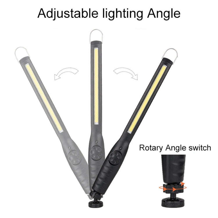 Car Home Car Work Maintenance Lamp Inspection Maintenance Light Emergency COB Charging Lamp (Black)