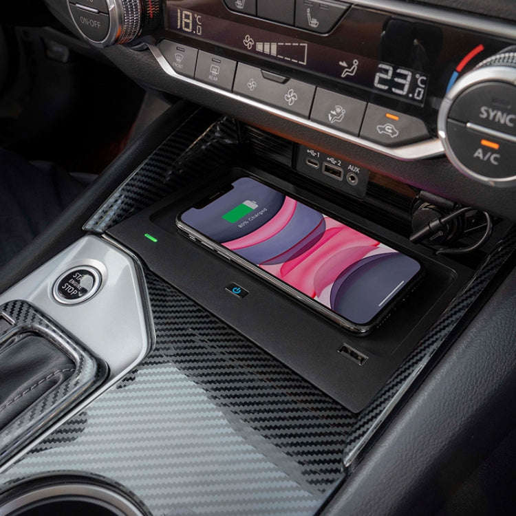 Car Qi Standard Wireless Charger 10W Quick Charging for Nissan Teana 2019-2020, Left Driving