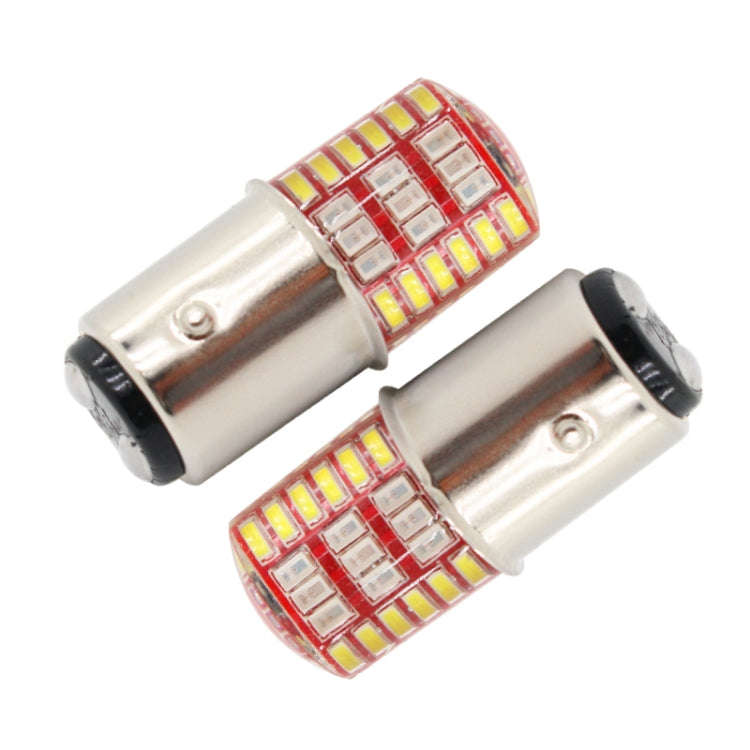 2 PCS 1157 DC12V / 1.1W Motorcycle / Car LED Double Color Flashing Light Turn Signal / Brake Lamp...