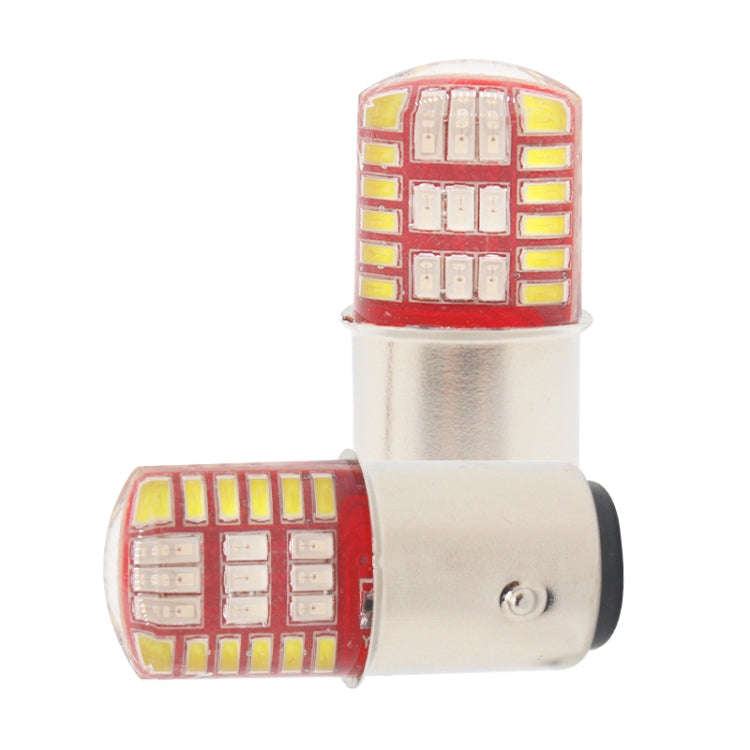 2 PCS 1157 DC12V / 1.1W Motorcycle / Car LED Double Color Flashing Light Turn Signal / Brake Lamp...